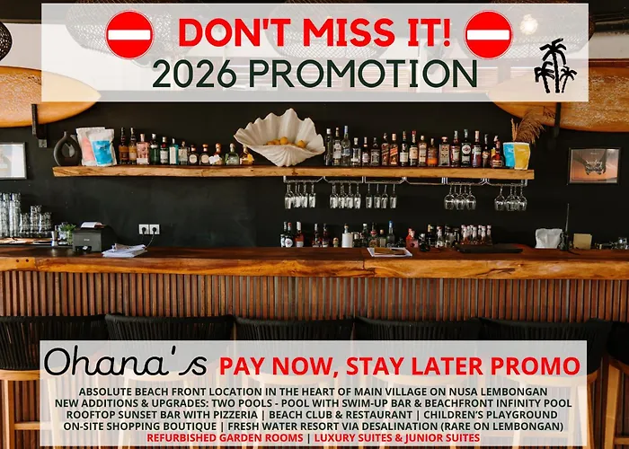 Ohana's Beachfront & Club 4* レンボンガン島