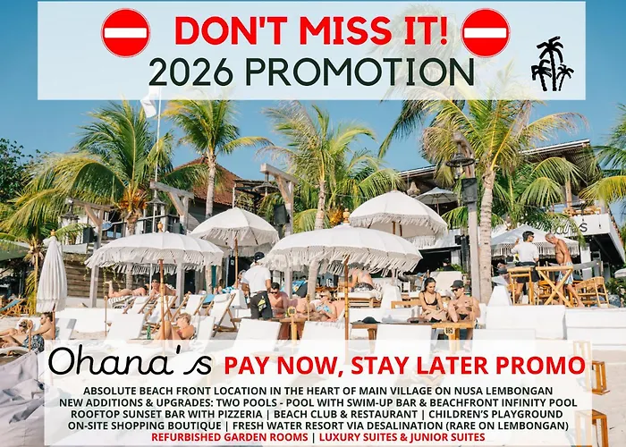 Ohana's Beachfront & Club 4* レンボンガン島